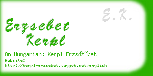 erzsebet kerpl business card